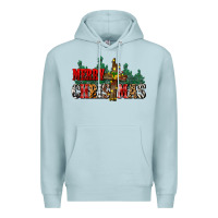 Blue Mist merry christmas  cross Premium Hoodie - CowGirlArtShop