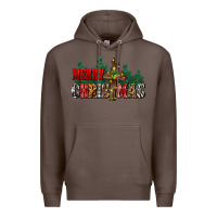 Coffee merry christmas  cross Premium Hoodie - CowGirlArtShop
