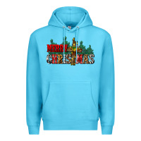 Ocean Blue merry christmas  cross Premium Hoodie - CowGirlArtShop