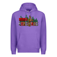 Purple merry christmas  cross Premium Hoodie - CowGirlArtShop