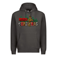 Smoke merry christmas  cross Premium Hoodie - CowGirlArtShop