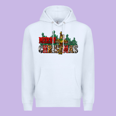 Merry Christmas  Cross Premium Hoodie Designed By Cowgirlartshop