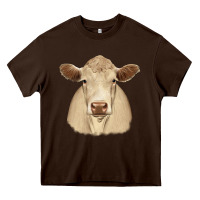 Chocolate Brown charolais Heavy Core Tee - JahusDesignShop