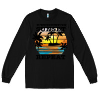Black sunrise sunburn sunset repeat Long Sleeve Tee - JahusDesignShop