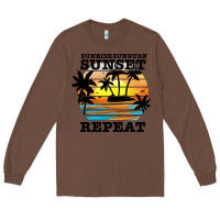 Chestnut sunrise sunburn sunset repeat Long Sleeve Tee - JahusDesignShop
