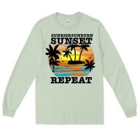 Matcha sunrise sunburn sunset repeat Long Sleeve Tee - JahusDesignShop