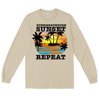 Mushroom sunrise sunburn sunset repeat Long Sleeve Tee - JahusDesignShop