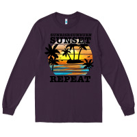Plum sunrise sunburn sunset repeat Long Sleeve Tee - JahusDesignShop