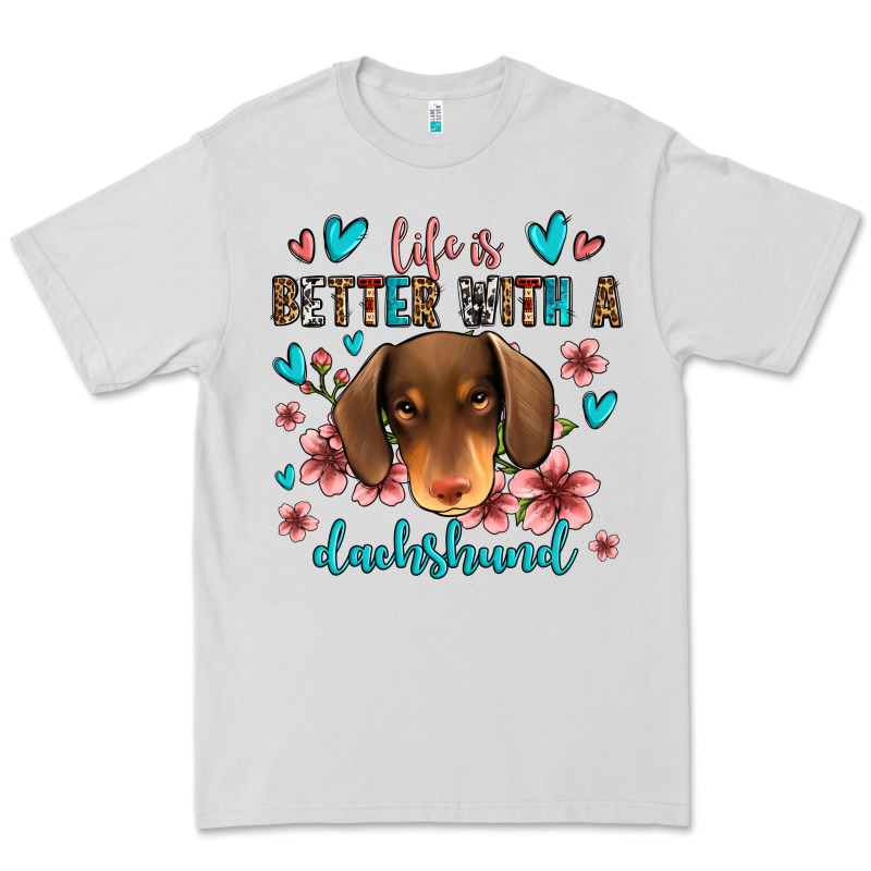 Life Is Better With A Dachshund Premium Tee by Jasminsmagicworld | Teevron