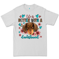 Dove Grey life is better with a dachshund Premium Tee - Jasminsmagicworld
