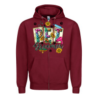 Burgundy Western Pet Groomer Zipper Hoodie - texasbilliewilder