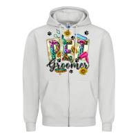 Dove Grey Western Pet Groomer Zipper Hoodie - texasbilliewilder