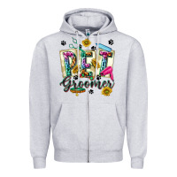 Heather Grey Western Pet Groomer Zipper Hoodie - texasbilliewilder