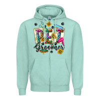 Seafoam Western Pet Groomer Zipper Hoodie - texasbilliewilder