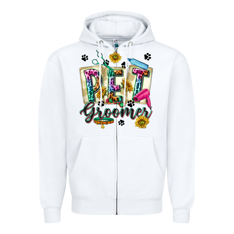 Western Pet Groomer Zipper Hoodie by texasbilliewilder | Teevron
