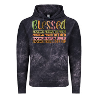 Cloud Black retro blessed redeemed quotes Vintage Hoodie - MaliasSmallBusiness