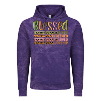 Cloud Purple retro blessed redeemed quotes Vintage Hoodie - MaliasSmallBusiness