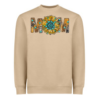 Mushroom Western Mom With Gemstone And Sunflower Heavyweight Sweatshirt - BundleAndBundleShop