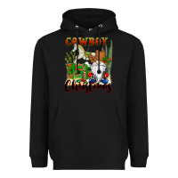 Black cowboy christmas gnome Heavyweight Hoodie - CowGirlArtShop
