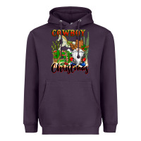 Plum cowboy christmas gnome Heavyweight Hoodie - CowGirlArtShop