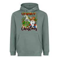 Cowboy Christmas Gnome Heavyweight Hoodie | Teevron