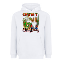 White cowboy christmas gnome Heavyweight Hoodie - CowGirlArtShop