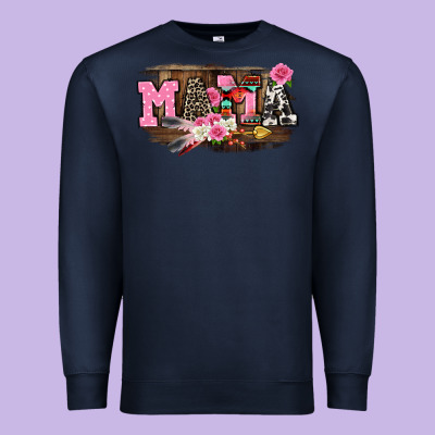 Mother's Day Mama Premium Sweatshirt Designed By Cowgirlartshop