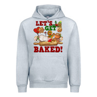Heather Grey let's get baked Urban Hoodie - FaDigitalArtStudio