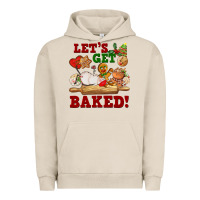 Pigment French Oak let's get baked Urban Hoodie - FaDigitalArtStudio