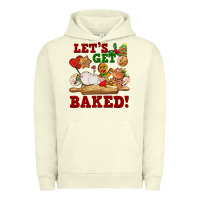 Pigment Pistachio let's get baked Urban Hoodie - FaDigitalArtStudio