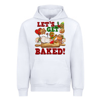 White let's get baked Urban Hoodie - FaDigitalArtStudio