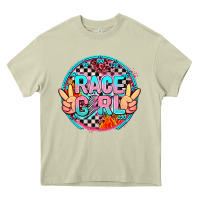 Mossy race girl with leopard and peace hand Heavy Core Tee - AdoDesignShop