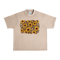 French Oak sunflower leopard background Urban Heavy Tee - AdoDesignShop