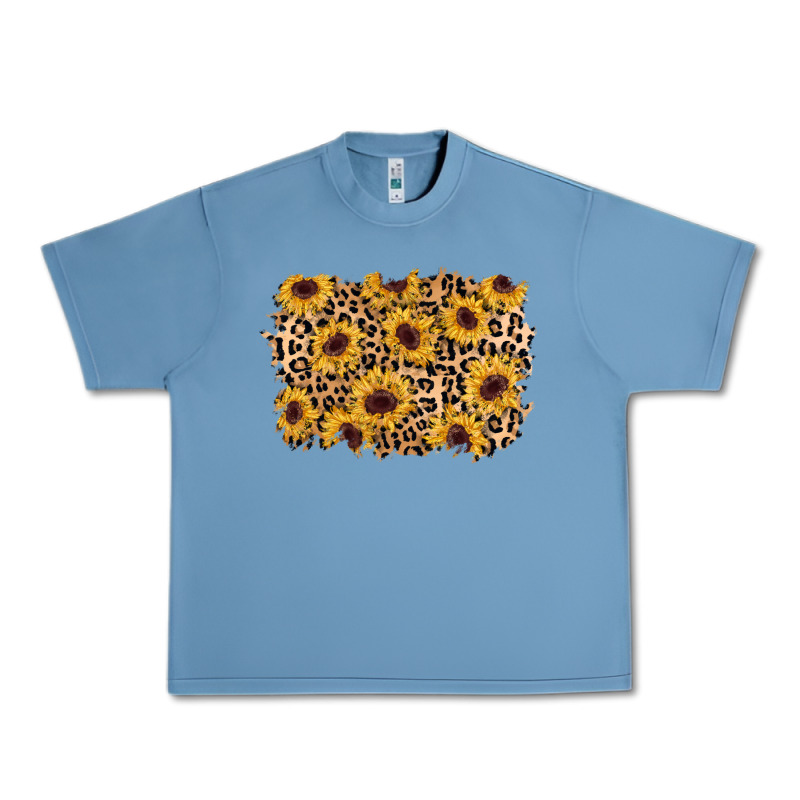 Sunflower Leopard Background Urban Heavy Tee by AdoDesignShop | Teevron