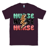 Plum nurse leopard lightning bolt Classic Tee - MaliasSmallBusiness