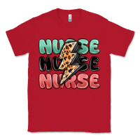 Red nurse leopard lightning bolt Classic Tee - MaliasSmallBusiness