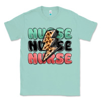 Seafoam nurse leopard lightning bolt Classic Tee - MaliasSmallBusiness