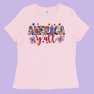 American Y'all Ladies Tee Designed By Jahusdesignshop