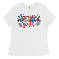 White american y'all Ladies Tee - JahusDesignShop