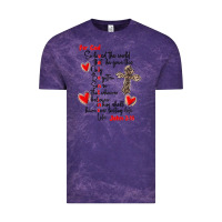Cloud Purple for god so loved the world Vintage Tee - MaliasSmallBusiness