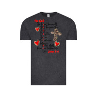 Vintage Black for god so loved the world Vintage Tee - MaliasSmallBusiness