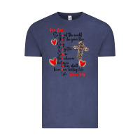 Vintage Denim for god so loved the world Vintage Tee - MaliasSmallBusiness