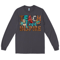 Smoke Teach Love Inspire With Leopard Long Sleeve Tee - BundleAndBundleShop