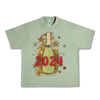 Oil Green sparkly champagne Urban Heavy Tee - MaliasSmallBusiness