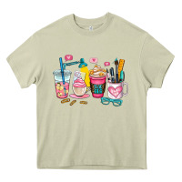 Mossy teacher coffee cup Heavy Core Tee - AdoDesignShop