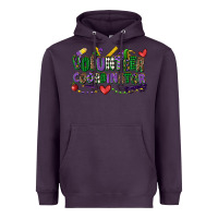 Plum volunteer coordinator mardi gras cowgirl Heavyweight Hoodie - CowGirlArtShop
