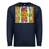 Navy Mom leopard Premium Sweatshirt - CowGirlArtShop