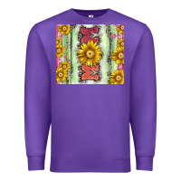 Purple Mom leopard Premium Sweatshirt - CowGirlArtShop