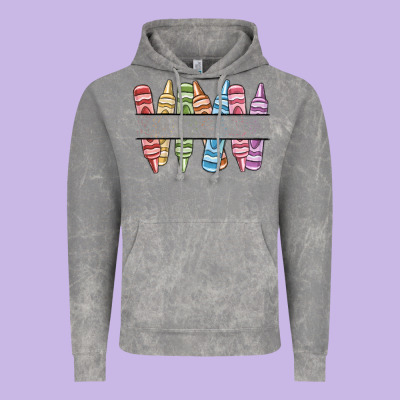 Custom Crayons Vintage Hoodie Designed By Maliassmallbusiness