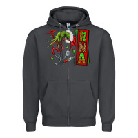 Smoke Christmas Character Zipper Hoodie - NancyCooperArtShop